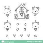 Mama Elephant - Clear Stamps - A COOKIE CHRISTMAS