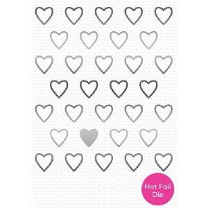 MFT- Foil Plate - Impressive String of Hearts