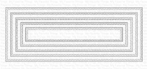 My Favorite Things - Dies - Slimline Double Stitched Rectangle STAX