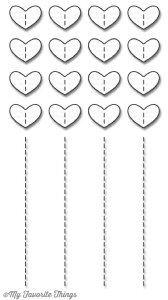 MFT - Dies - Stitched Heart Grid