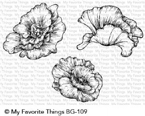 MFT - Cling Stamp - Poppy Blooms