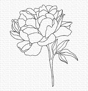 My Favorite Things - Cling Stamp - Peony Perfection