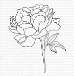 My Favorite Things - Cling Stamp - Peony Perfection