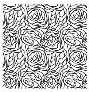 My Favorite Things - Cling Stamp - Abstract Roses Background