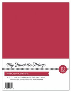 MFT - 8.5X11 Cardstock - Wild Cherry