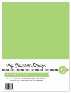 MFT - 8.5X11 Cardstock - Sour Apple