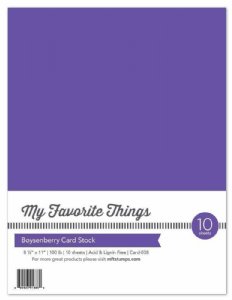 MFT - 8.5X11 Cardstock - Boysenberry