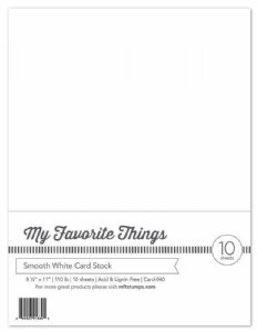 MFT - 8.5X11 Cardstock - Smooth White