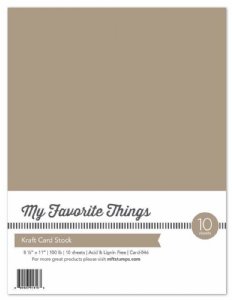 MFT - 8.5X11 Cardstock - Kraft