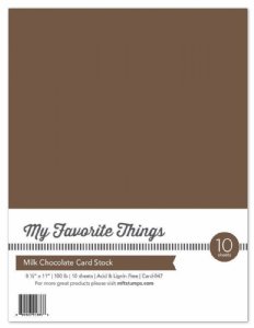 MFT - 8.5X11 Cardstock - Milk Chocolate