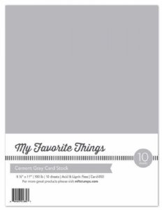 MFT - 8.5X11 Cardstock - Cement Gray