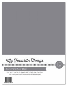 MFT - 8.5X11 Cardstock - Gravel Gray