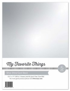 MFT - 8.5X11 Cardstock - Silver Shine