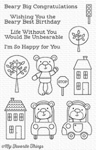 MFT - Clear Stamp -  Town Bear