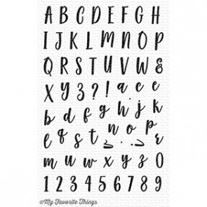 MFT - Clear Stamp - Mini Well-Connected Alphabet & Numbers