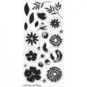 MFT - Clear Stamp - Brushstroke Blooms