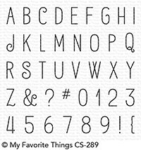 MFT - Clear Stamps - Birdie Brown Alphabet & Numbers