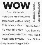 MFT - Clear Stamp - You Wow Me