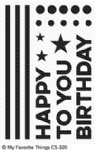 MFT - Clear Stamp - Happy Birthday to You