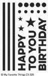 MFT - Clear Stamp - Happy Birthday to You