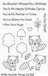 MFT - Clear Stamp - Friendly Raccoons