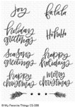 MFT - Clear Stamp - Hand-Lettered Holiday Greetings