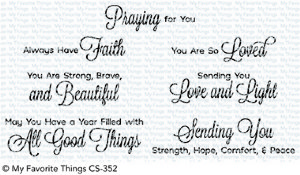 My Favorite Things - Clear Stamp - Beautiful Blessings 2