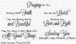 My Favorite Things - Clear Stamp - Beautiful Blessings 2