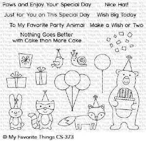 MFT - Clear Stamp - Birthday Bear & Friends