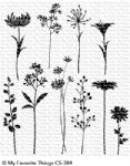 MFT - Clear Stamp - Flower Silhouettes