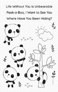 MFT - Clear Stamp - Panda Pals