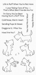 MFT - Clear Stamp - Pups & Kisses