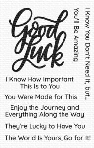 MFT - Clear Stamp - Good Luck Greetings