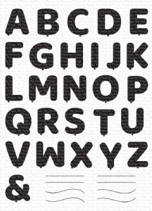 MFT - Clear Stamp - Pumped-Up Alphabet