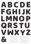 MFT - Clear Stamp - Pumped-Up Alphabet