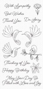 MFT - Clear Stamp - Happy Hummingbirds