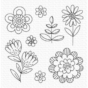 MFT - Clear Stamps - Fun Flowers