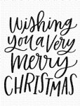 MFT - Clear Stamp - Wishing You a Very Merry Christmas
