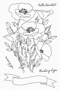My Favorite Things - Clear Stamp - Wild Poppies
