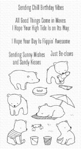 My Favorite Things - Clear Stamp - Beach Bear