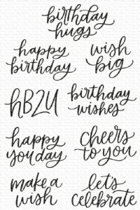 My Favorite Things - Clear Stamp - Mini Birthday Messages