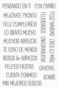 My Favorite Things - Clear Stamp - Greetings Galore - Spanish