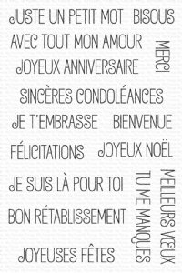 My Favorite Things - Clear Stamp - Greetings Galore - French