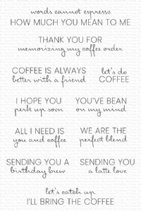 My Favorite Things - Clear Stamp - Coffee Order