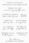My Favorite Things - Clear Stamp - Coffee Order