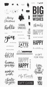My Favorite Things - Clear Stamp - Mini Messages & More