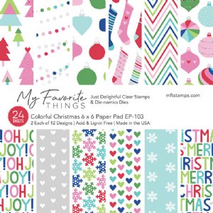 My Favorite Things - 6X6 Paper Pad - Colorful Christmas