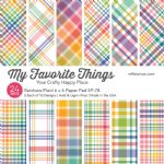 My Favorite Things - 6X6 Paper Pad - Rainbow Plaid