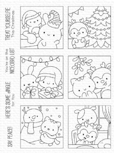 MFT - Clear Stamp - Xmas Selfies