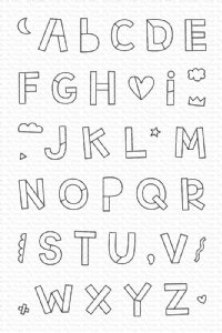 My Favorite Things - Clear Stamp - Hip Hip Yay Alphabet
